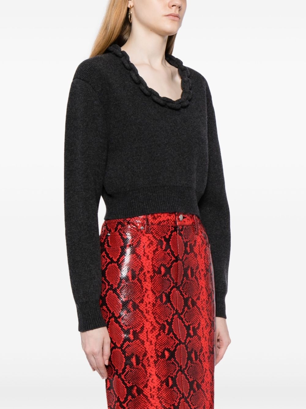 scoop-neck cashmere jumper - 3
