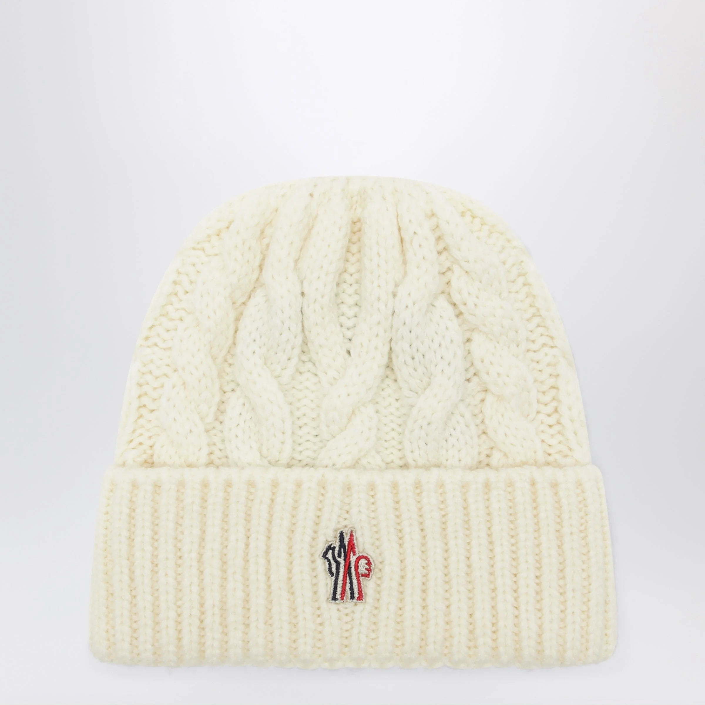 Ivory white beanie in wool blend - 1