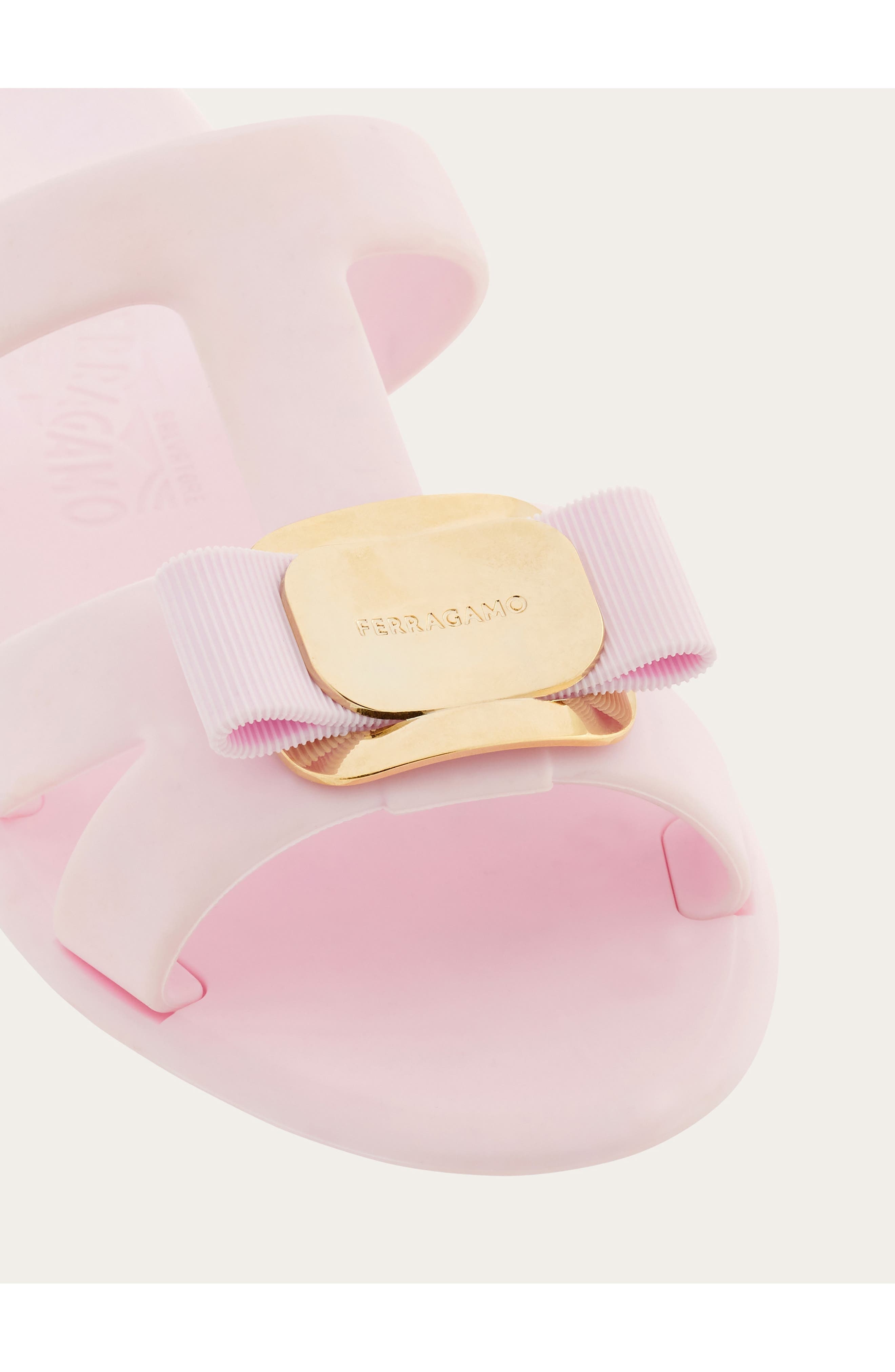 FERRAGAMO Lilou Slide Sandal in Cotton Candy at Nordstrom - 6