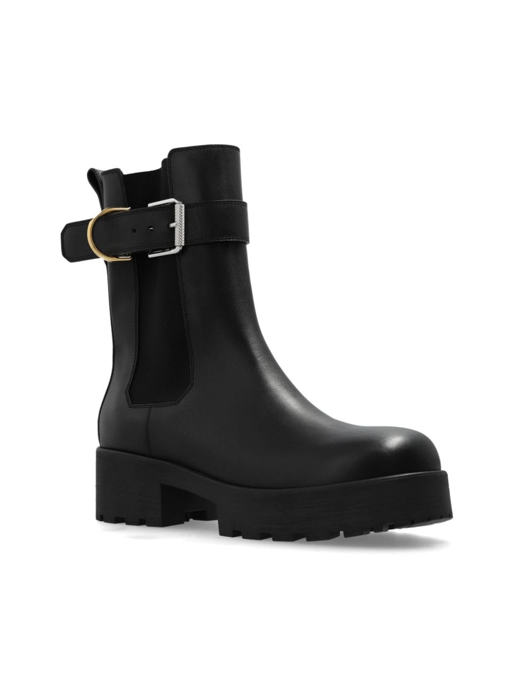 buckled leather boots - 4