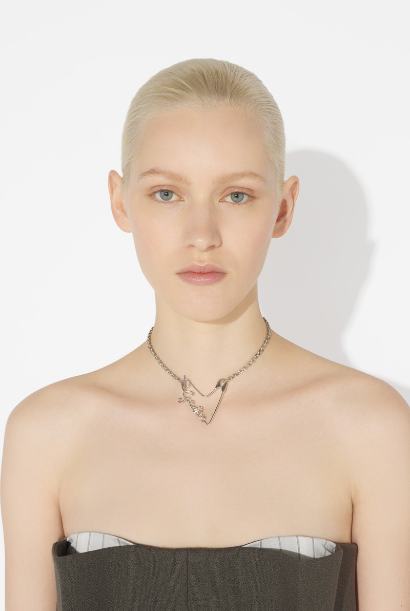 Jean Paul Gaultier THE HEART SAFETY PIN NECKLACE outlook