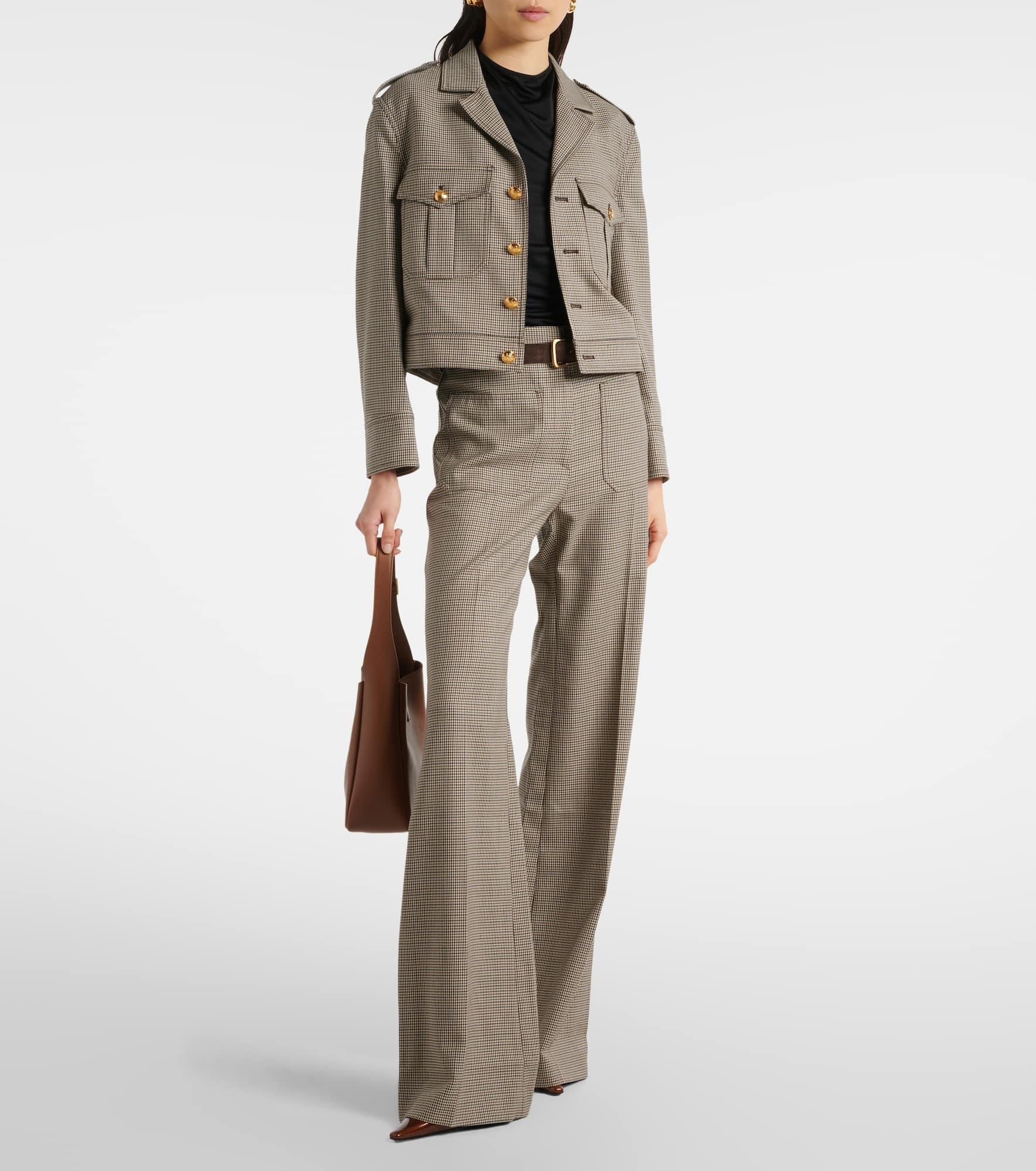 Christophe virgin wool flared pants - 2