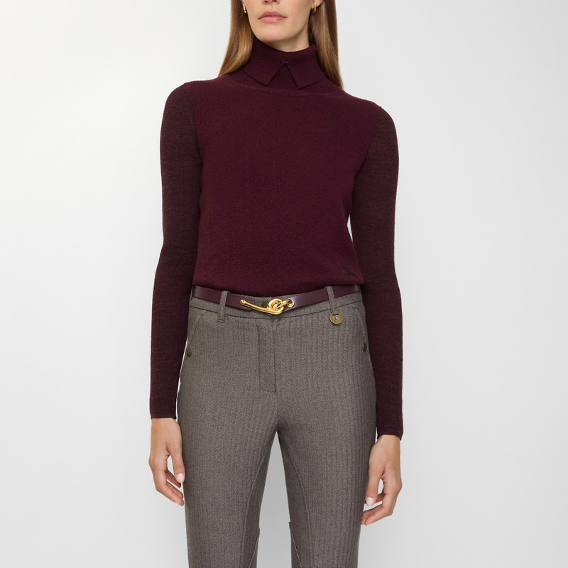 Burberry Thin Leather Bridle Belt outlook