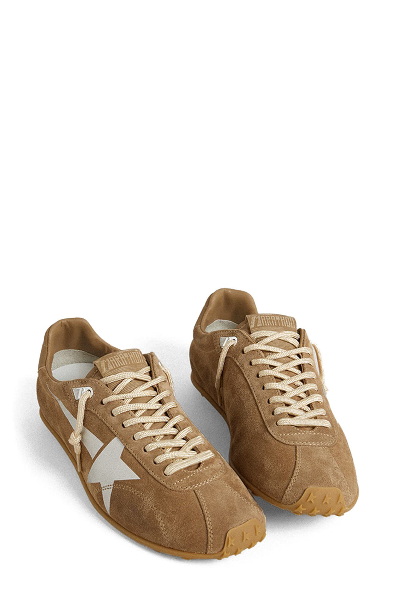 Golden Goose Marathon Speed Sneaker in Tobacco/Silver at Nordstrom - 3