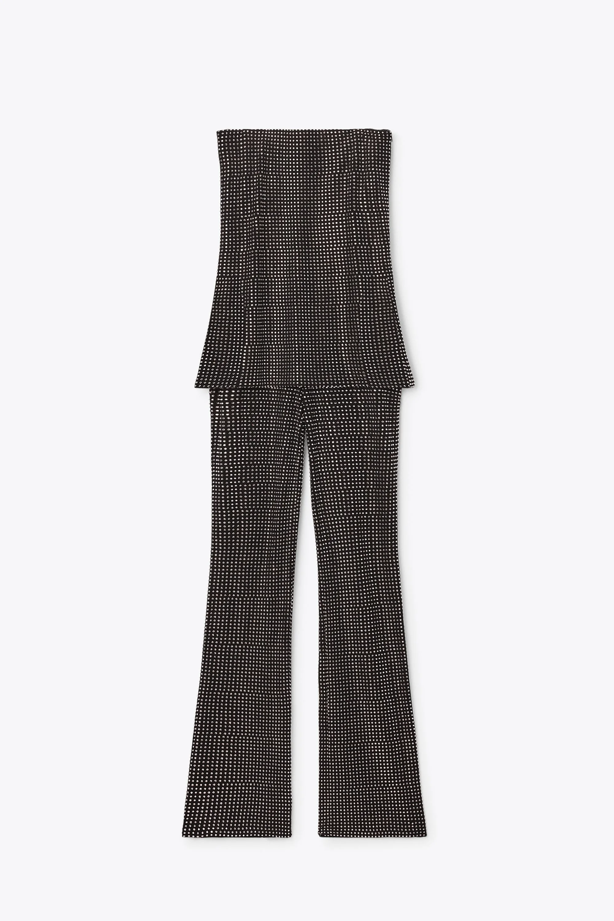 Crystal embellished strapless Corset Jumpsuit - 1