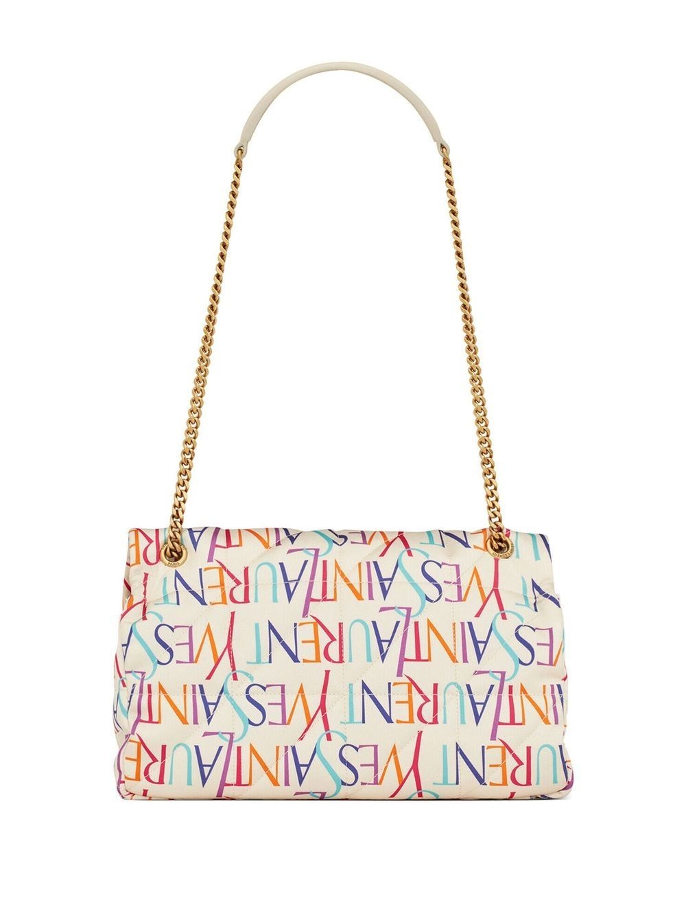 logo-print leather bag - 2