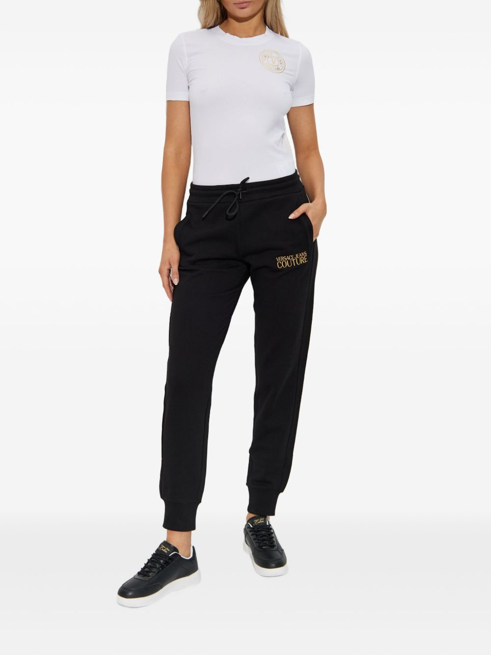 logo-embellished short-sleeved T-shirt - 2