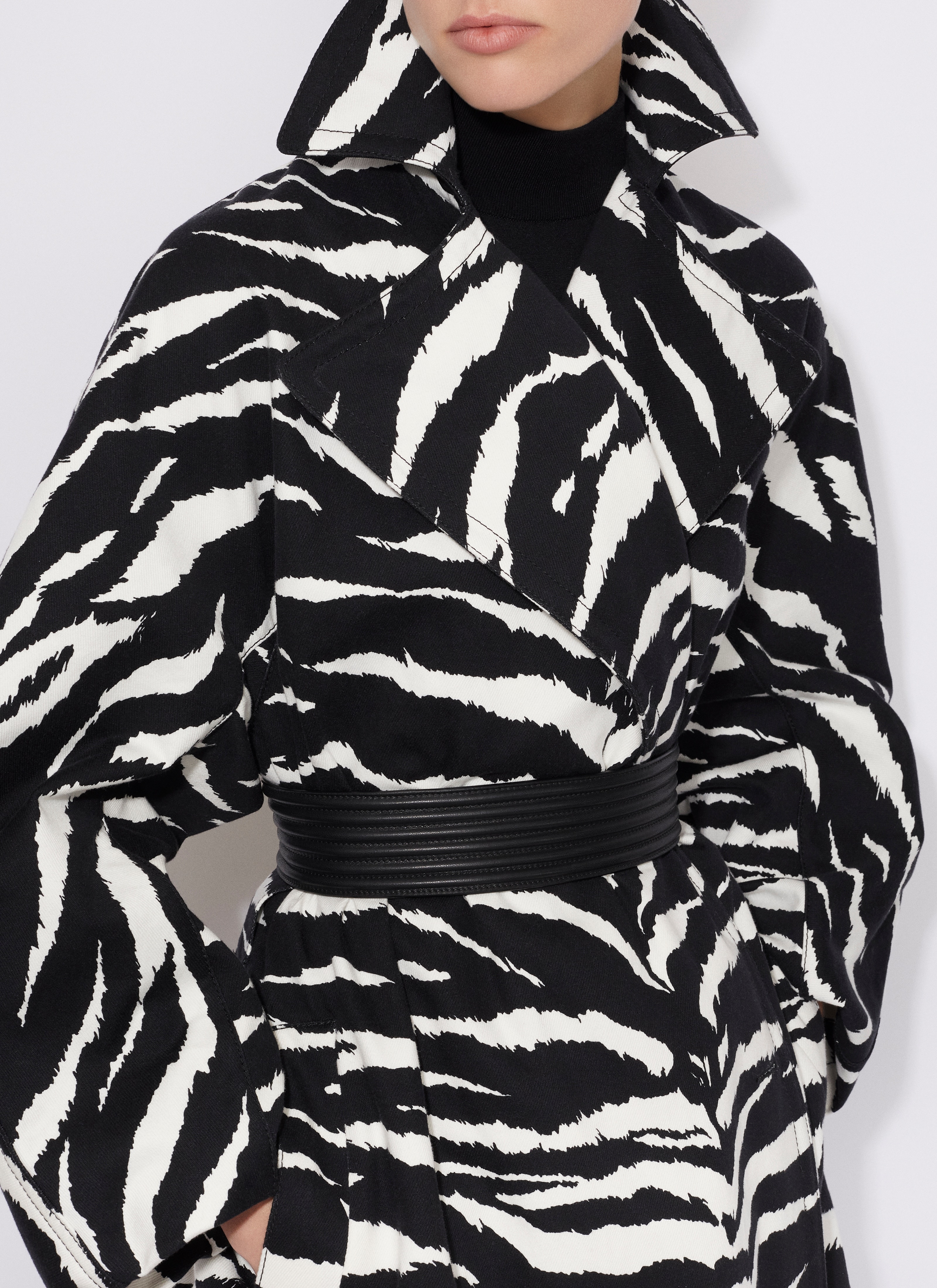 ANIMAL DENIM TRENCH - 5