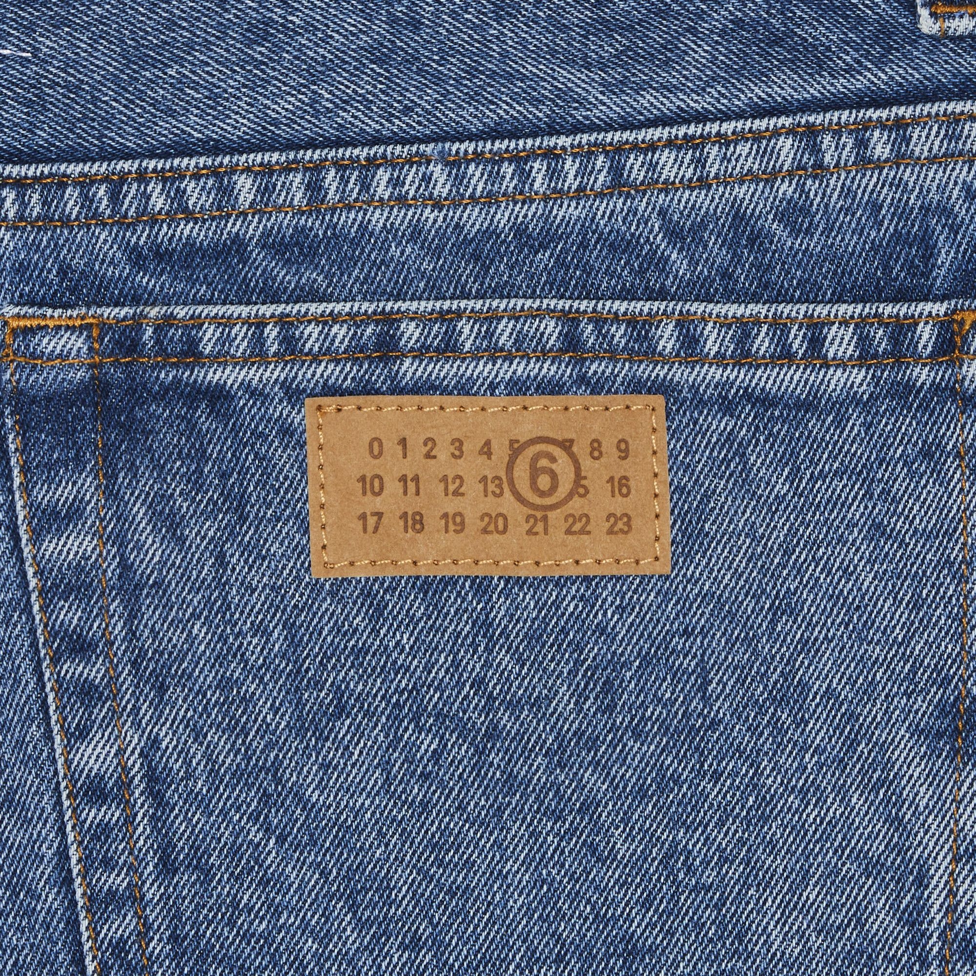 MM6 Maison Margiela 5 Pockets Denim Pants 'Medium Blue' - 3