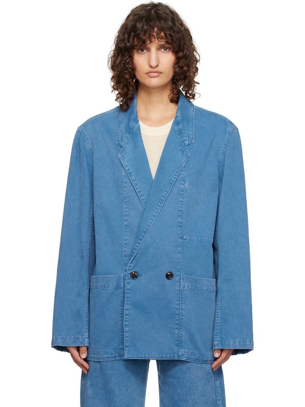 Blue Workwear Blazer - 1