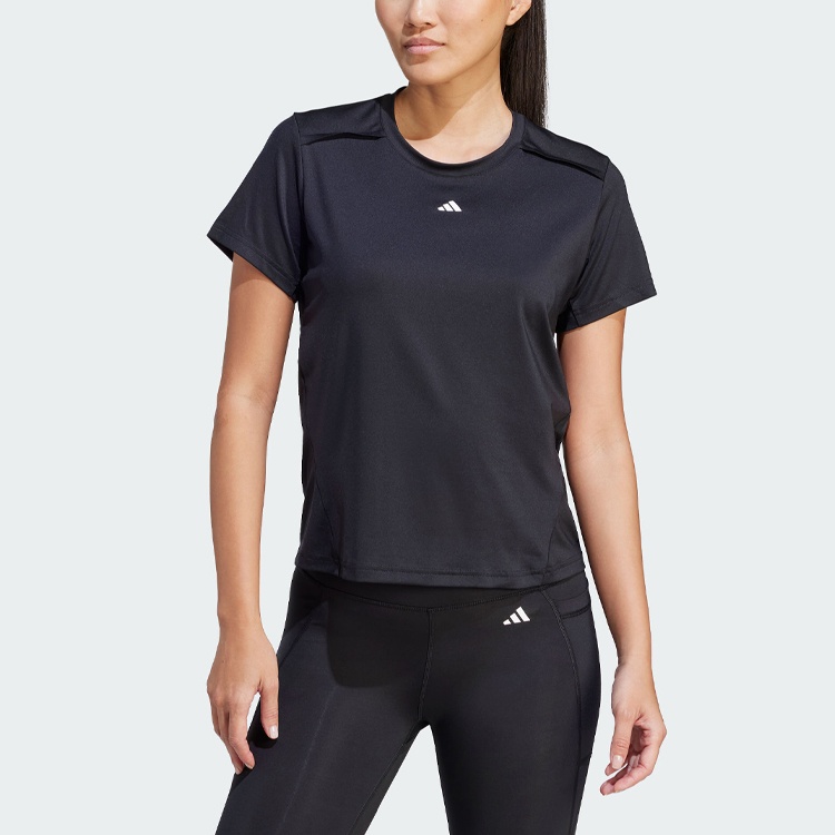 (WMNS) adidas Power Tee 'Black' IN6208 - 2