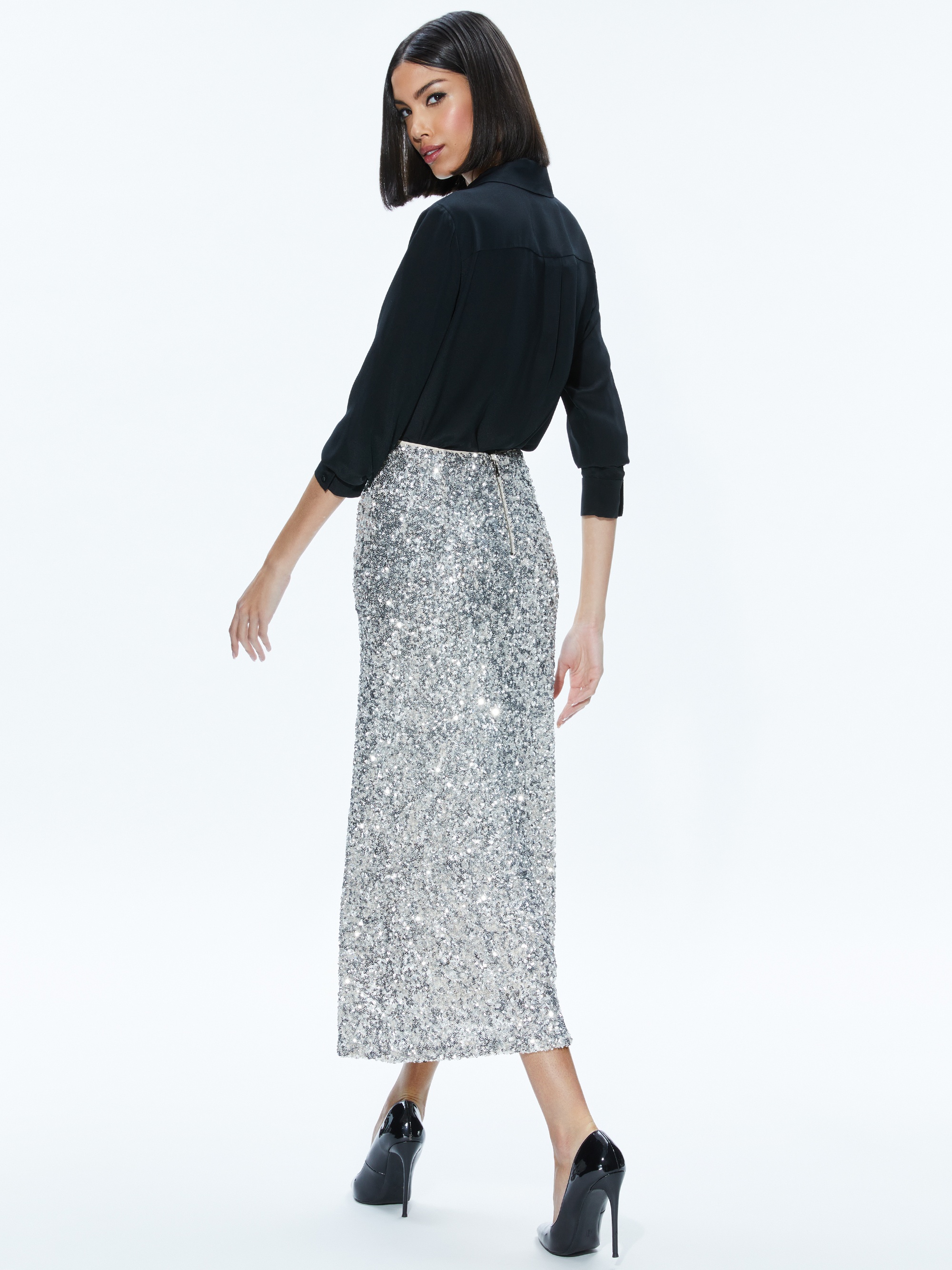 MAEVE SEQUIN SLIP SKIRT - 2