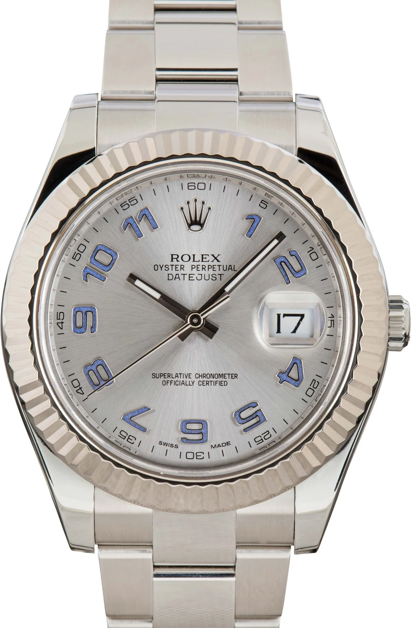 Used Rolex Datejust II Ref 116334 Lilac Arabic Markers - 1