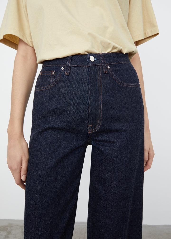 Barrel leg denim raw blue - 5