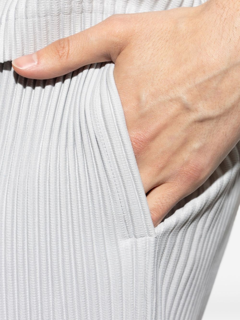 pleated straight-leg trousers - 5