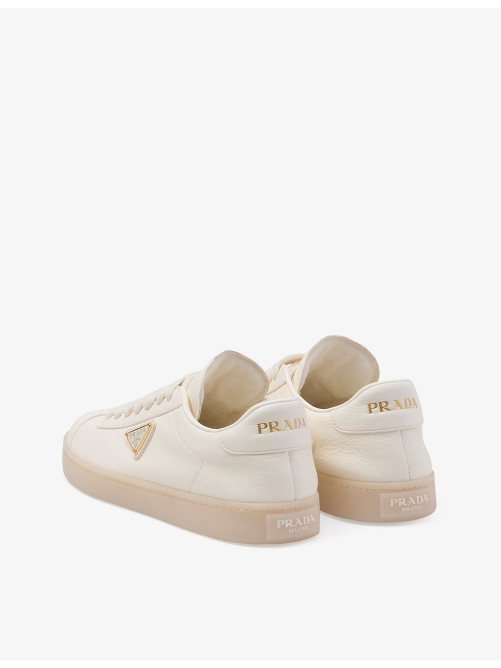 Brand-patch leather low-top trainers - 5