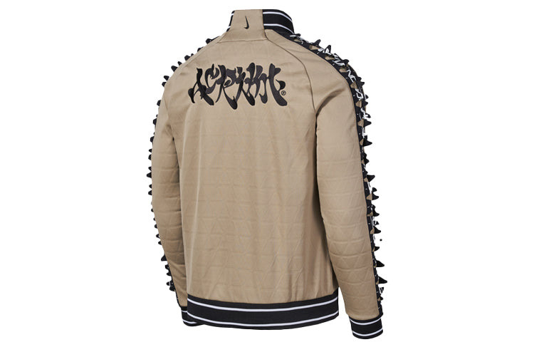 Men's Nike x ACRONYM Crossover Contrasting Colors Sleeve Stand Collar Woven Sports Jacket Asia Editi - 2