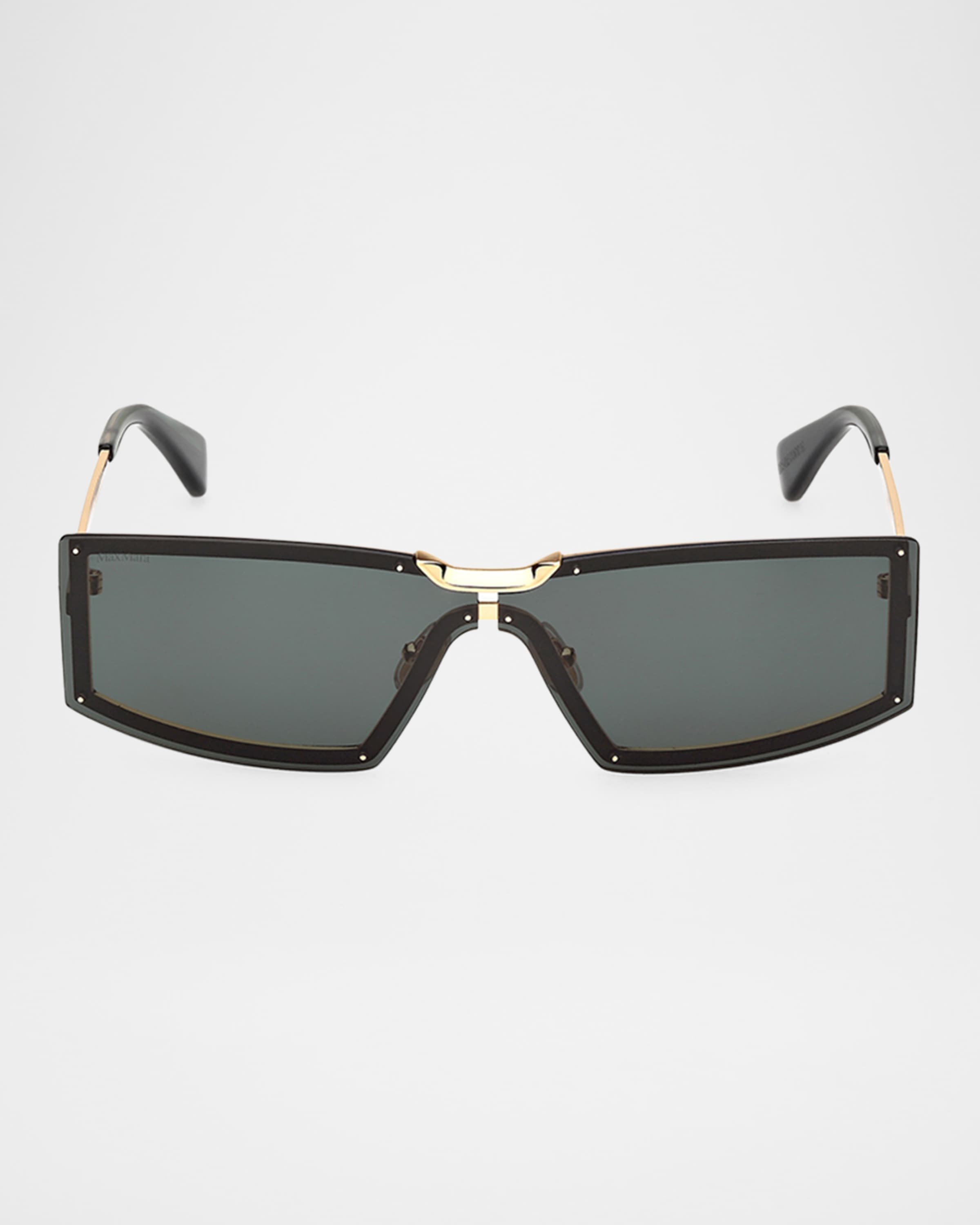 Metal Rectangle Sunglasses - 1