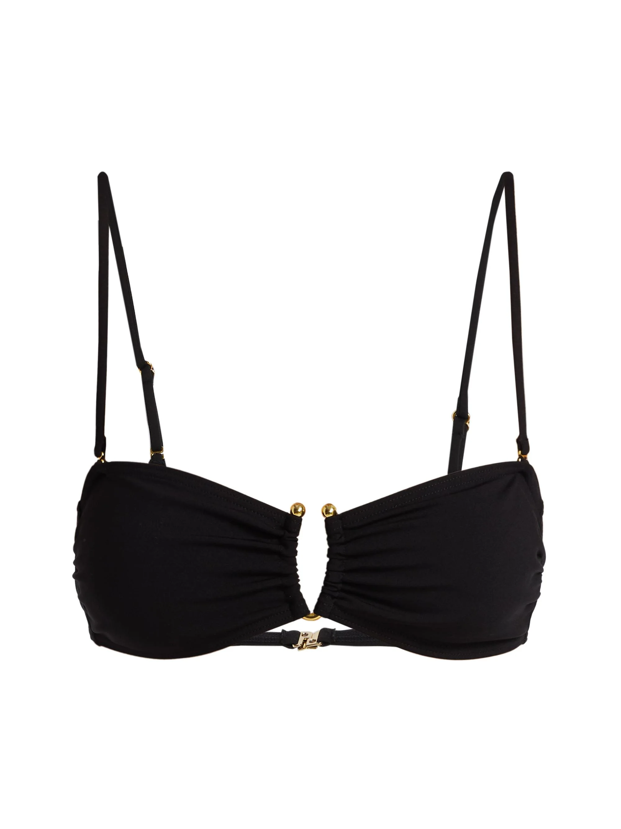 Women's Bandeau Bikini Top - Black - 1