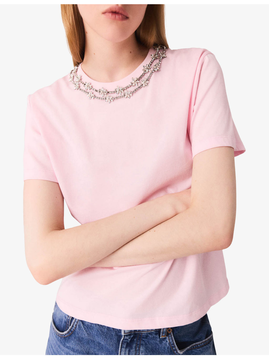 Crystal-Embellished Regular-Fit Cotton-Jersey T-Shirt - 4
