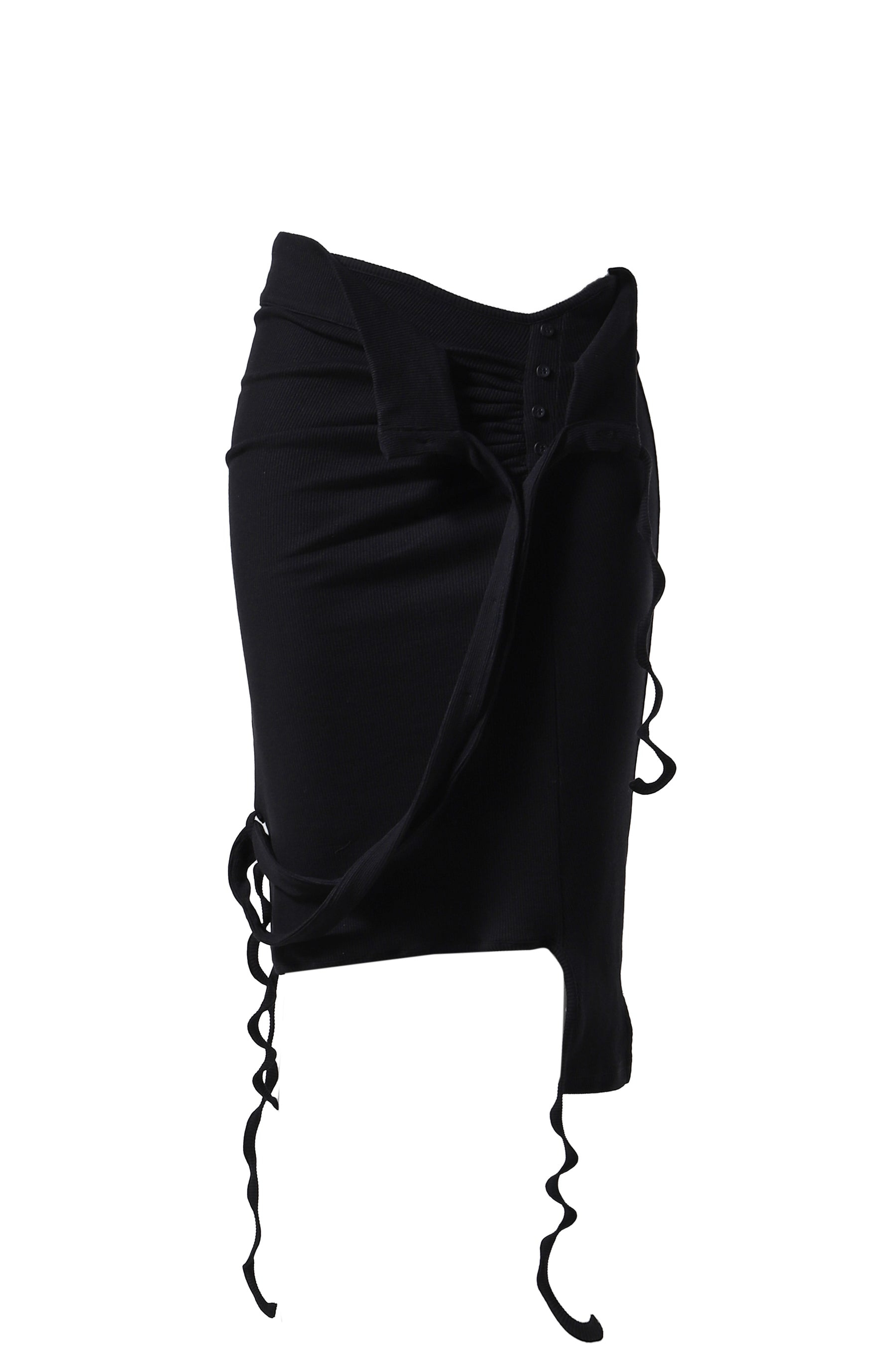 RIB SKIRT / BLK - 5