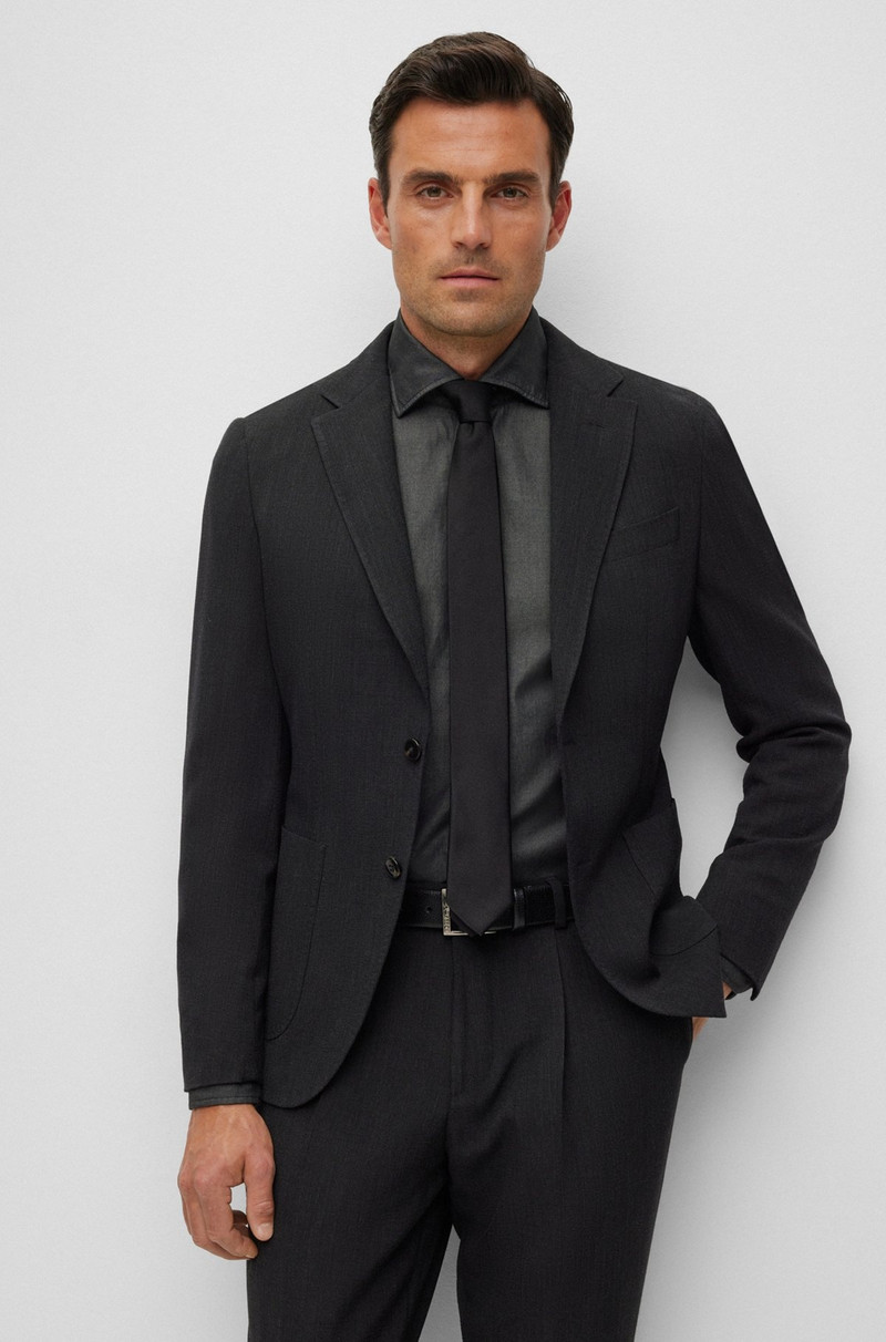 SLIM-FIT SUIT IN A MICRO-PATTERNED WOOL BLEND 2