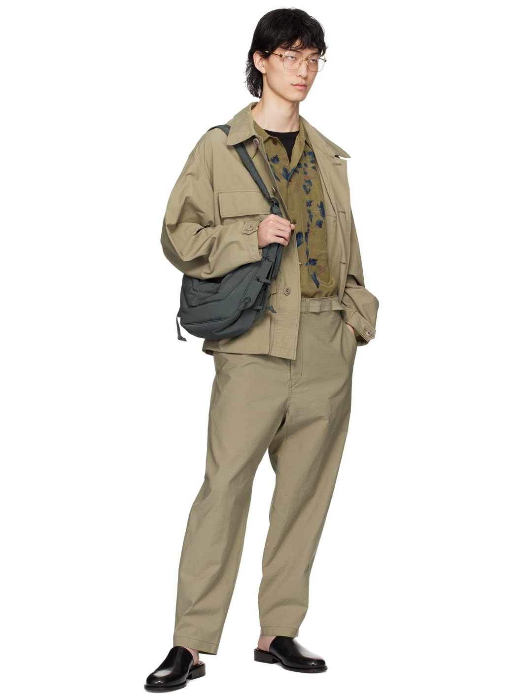 Khaki Belted Trousers - 4