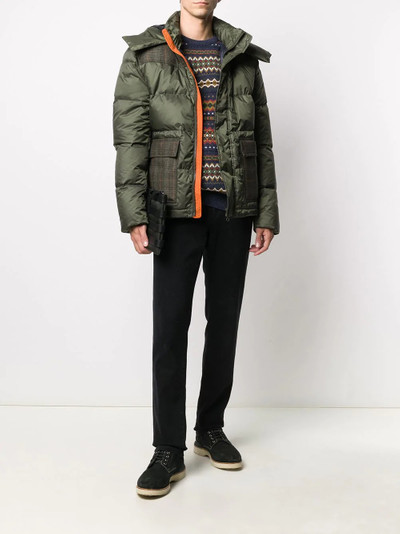 Aspesi wool panelled down jacket outlook