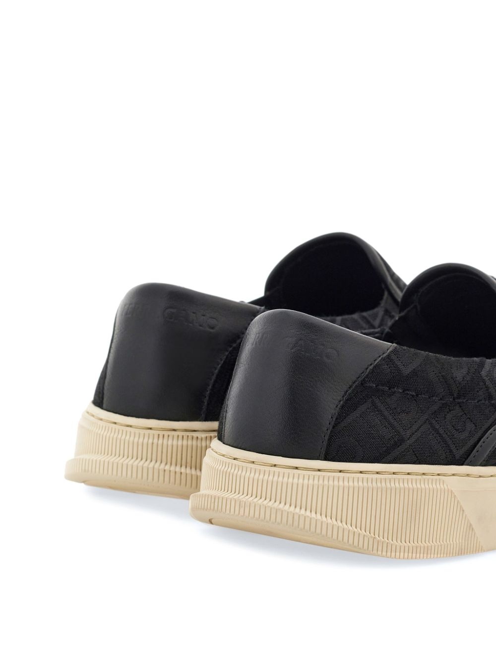 Gancini-jacquard sneakers - 3