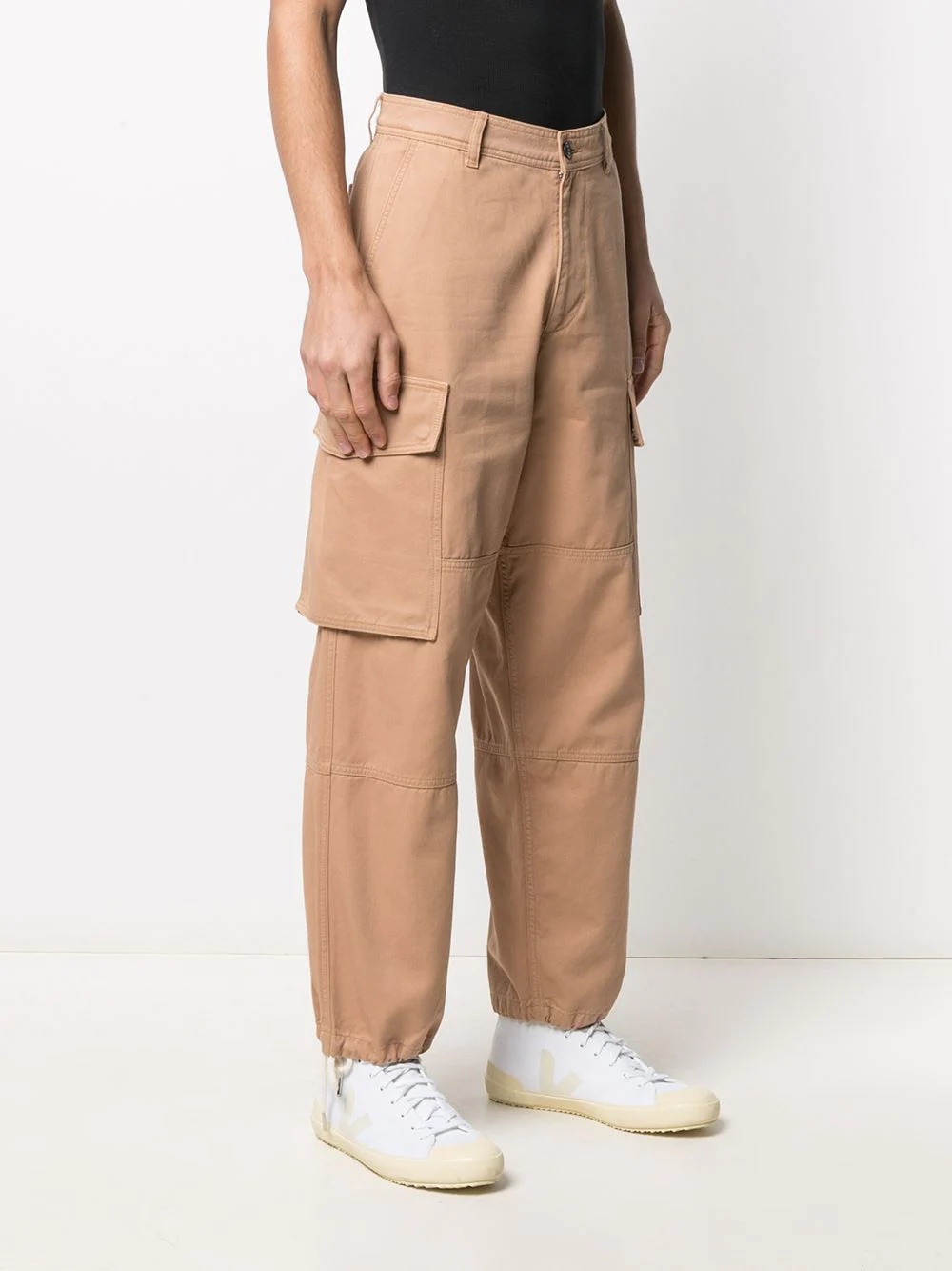 high waist cargo trousers - 3