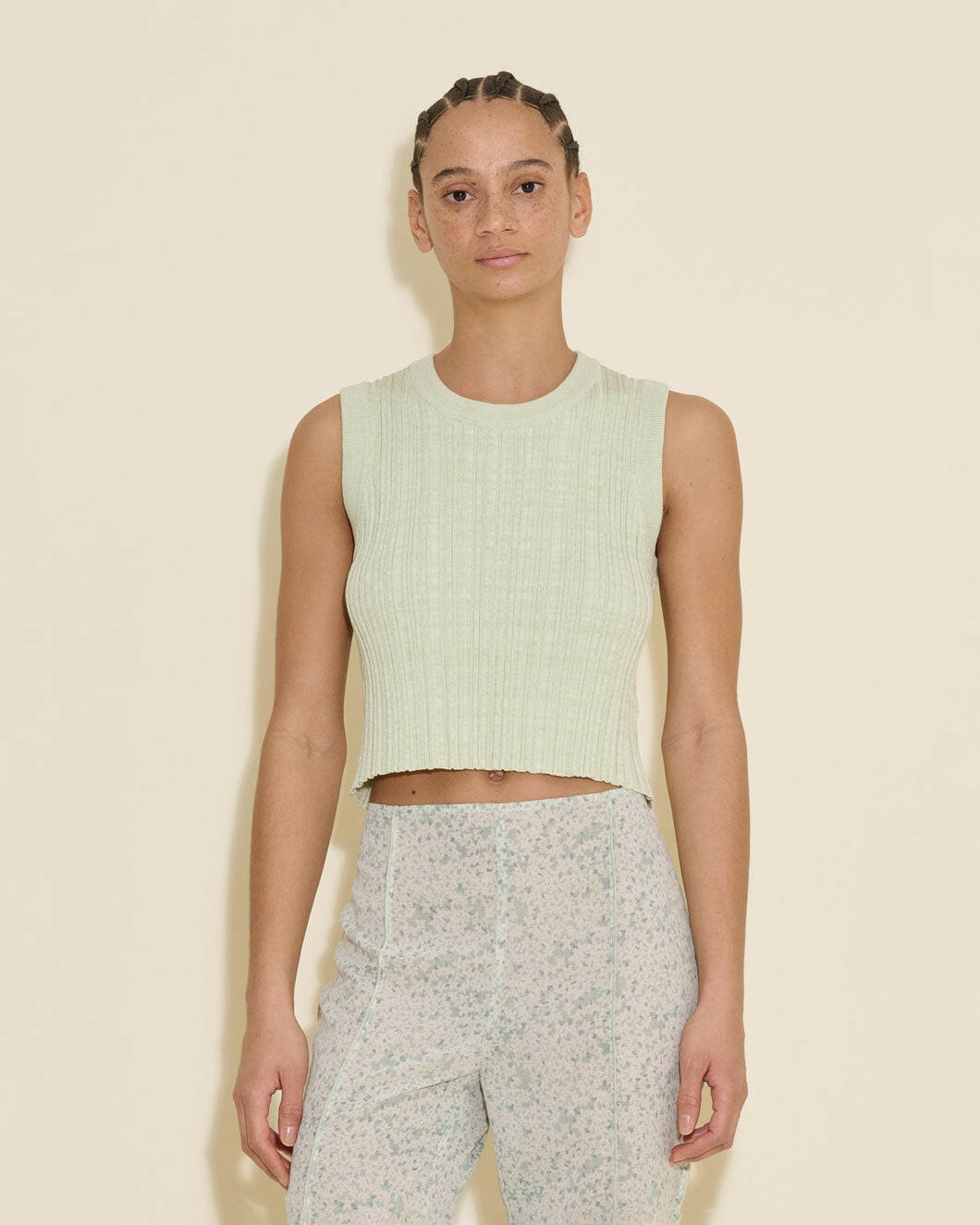 CUMO CROPPED KNIT TOP - 3