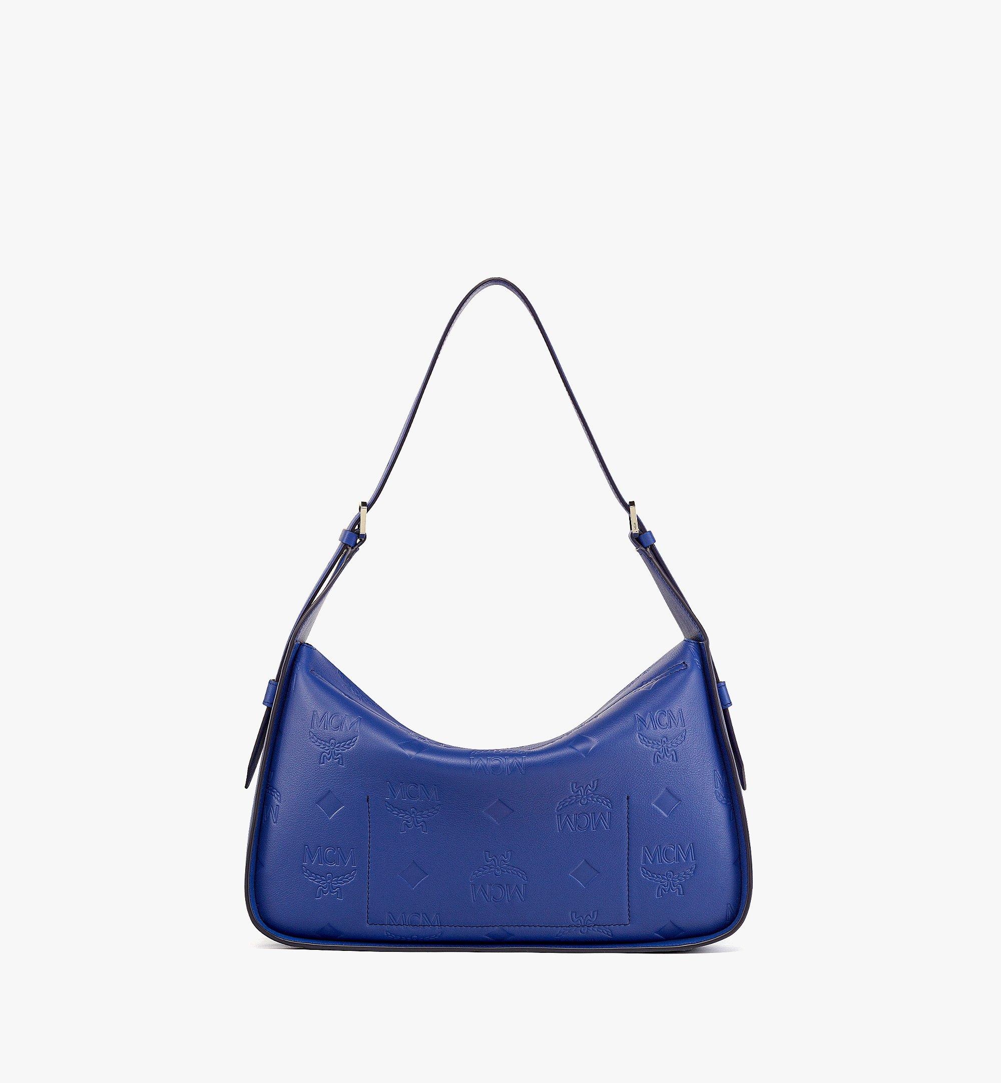Aren E/W Flap Hobo in Embossed Monogram Leather - 5