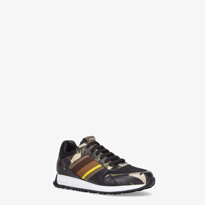 FENDI Multicolor leather low-tops outlook