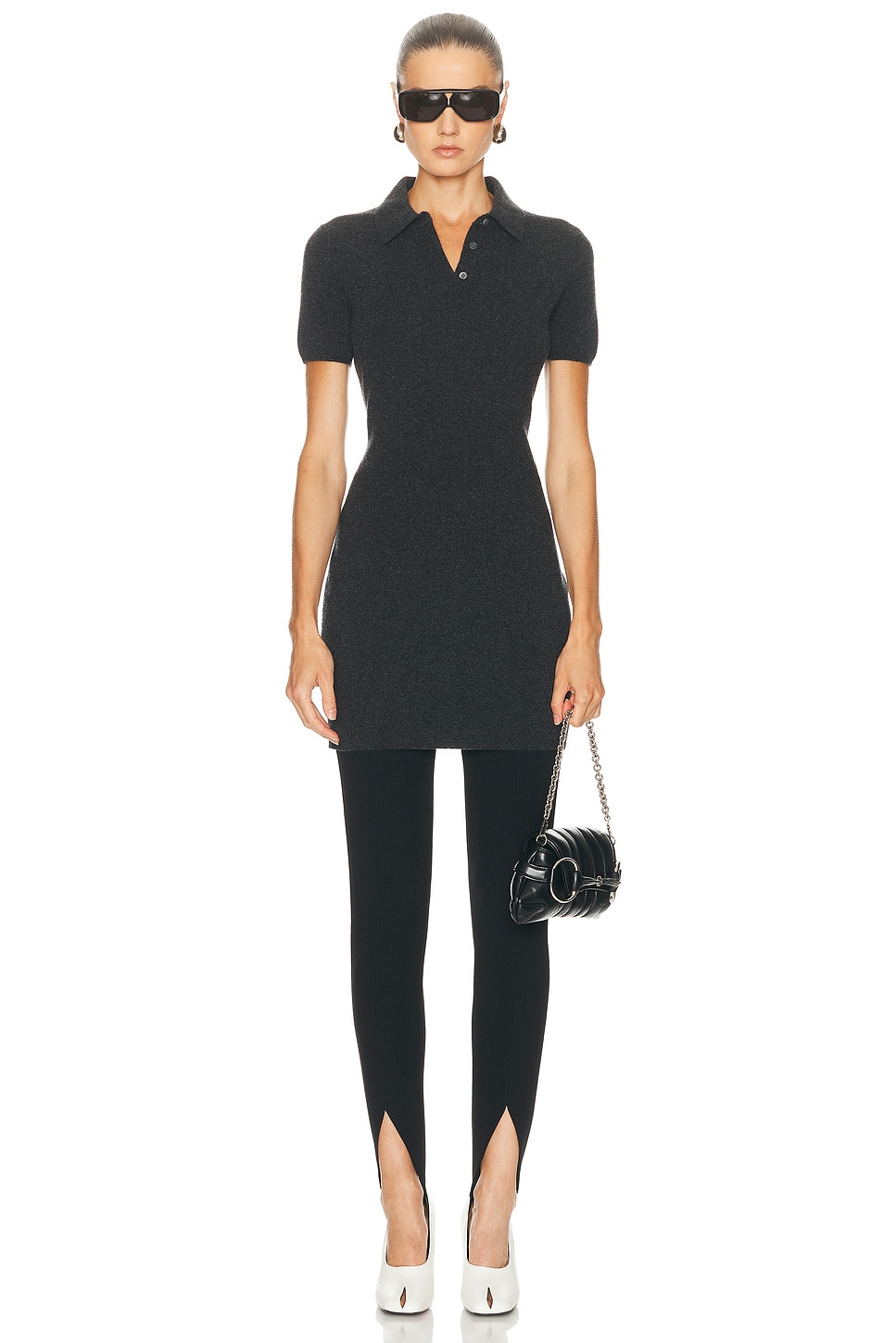 Short Sleeve Polo Dress - 4