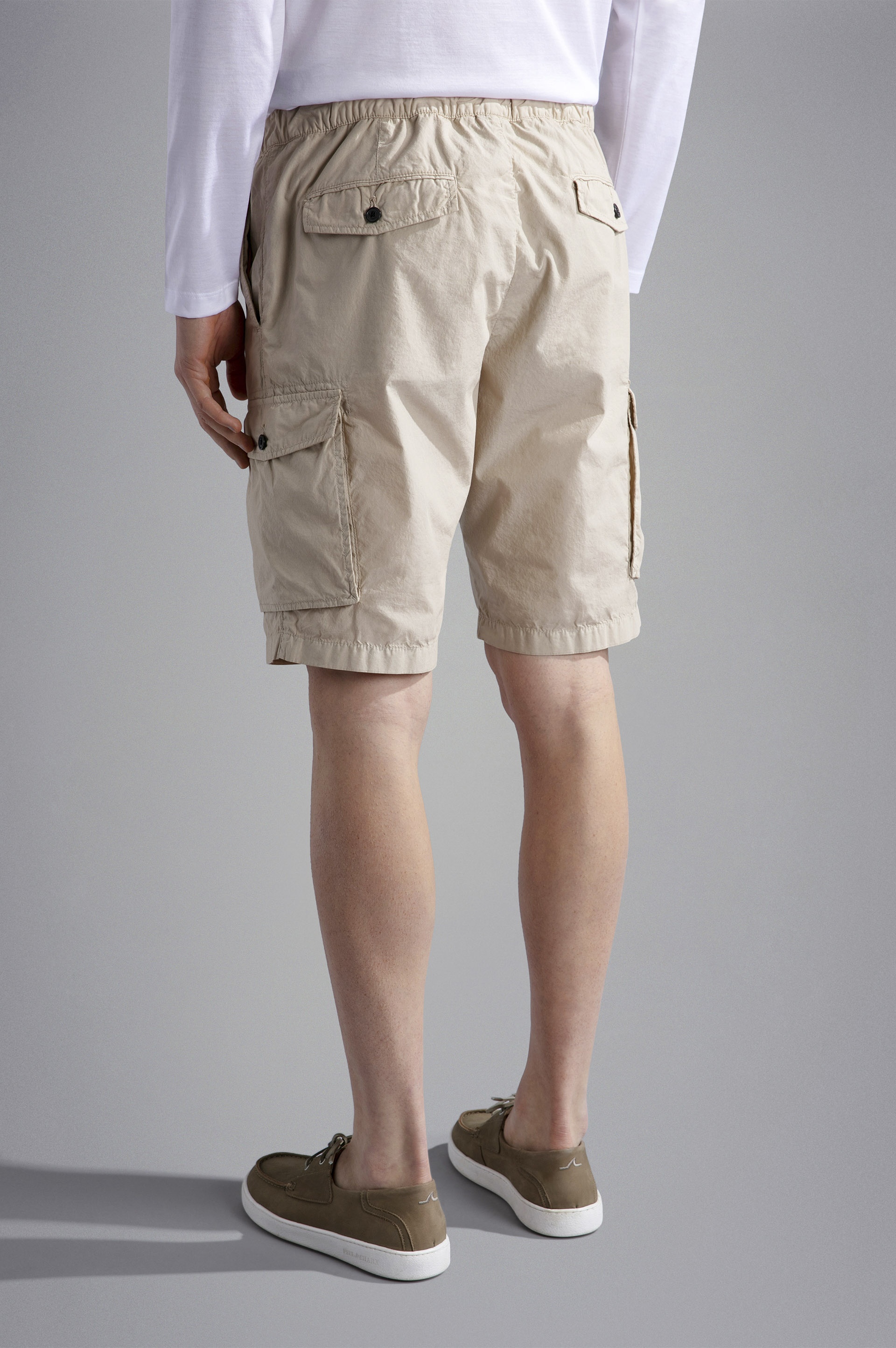 ULTRA-LIGHT POPLIN COTTON CARGO SHORTS - 3