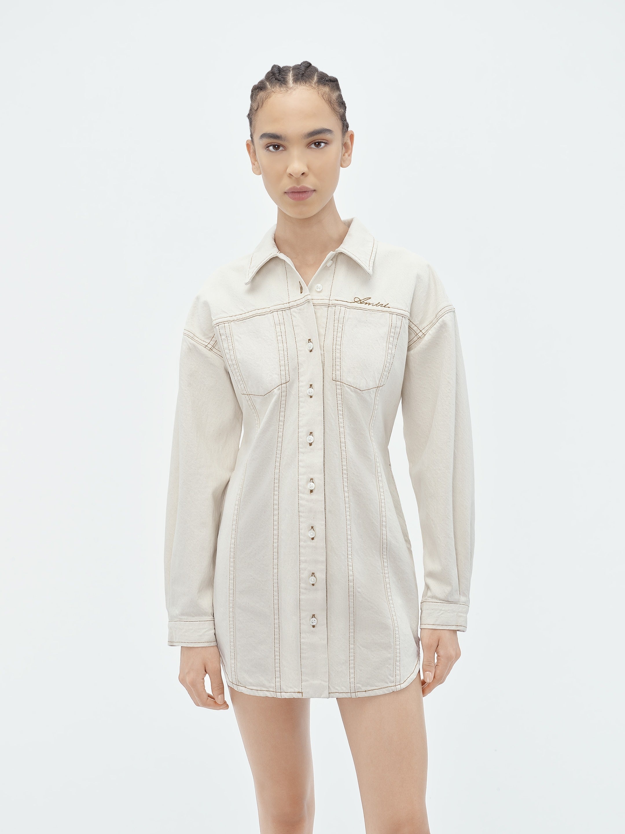 AMIRI SCRIPT SHIRT DRESS - 3
