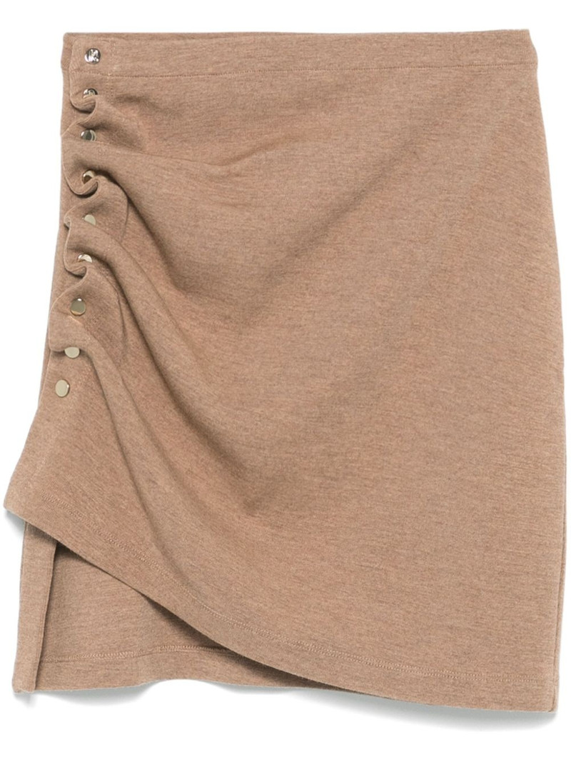gathered mini skirt 1