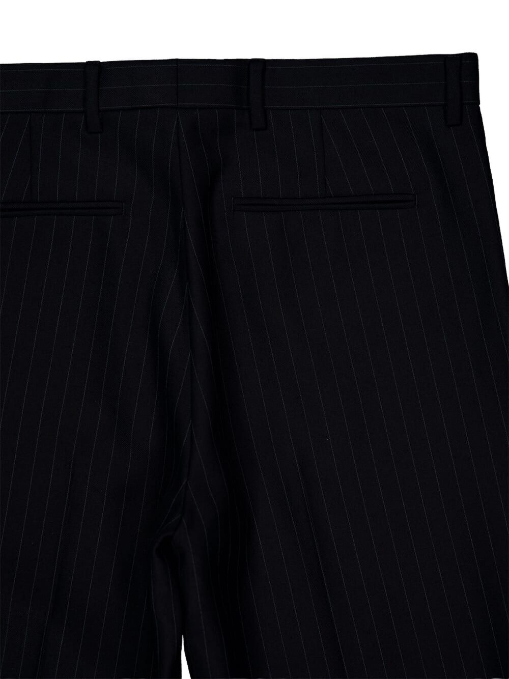pinstripe wool trousers - 4