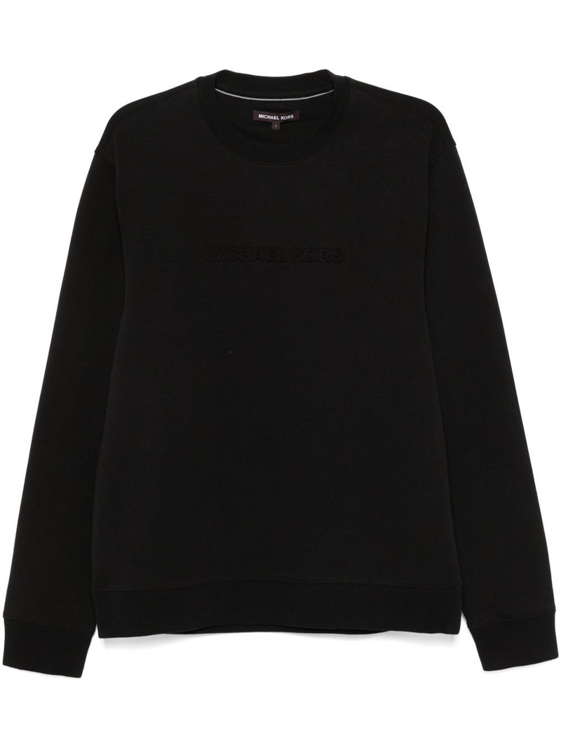 logo-embossed sweatshirt 1