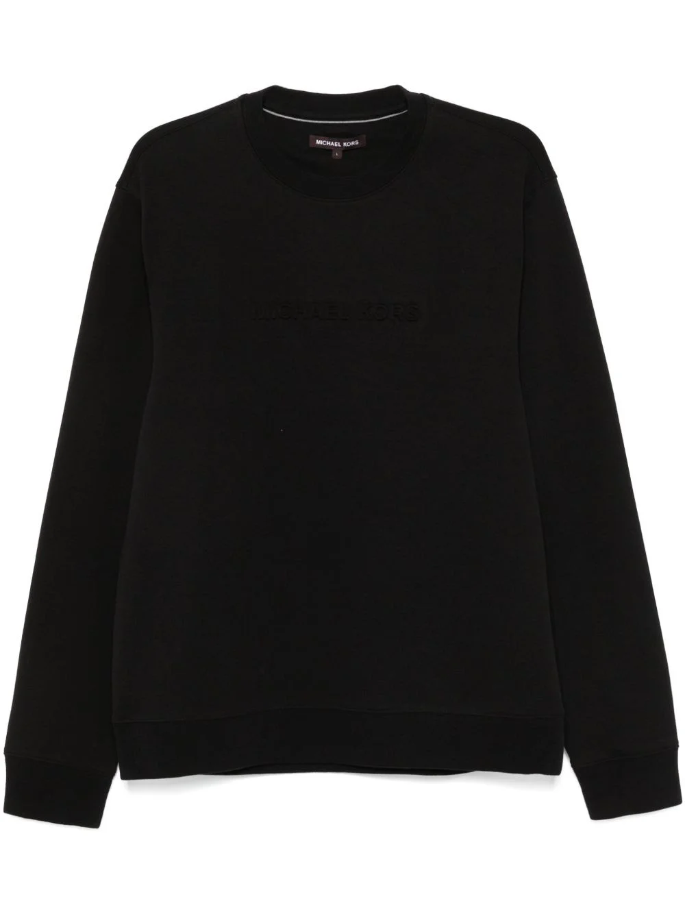 logo-embossed sweatshirt - 1