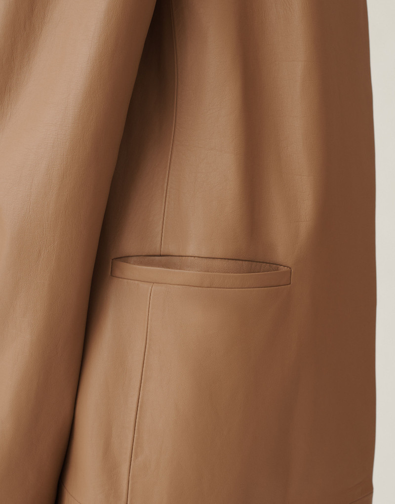 Long nappa leather jacket 6