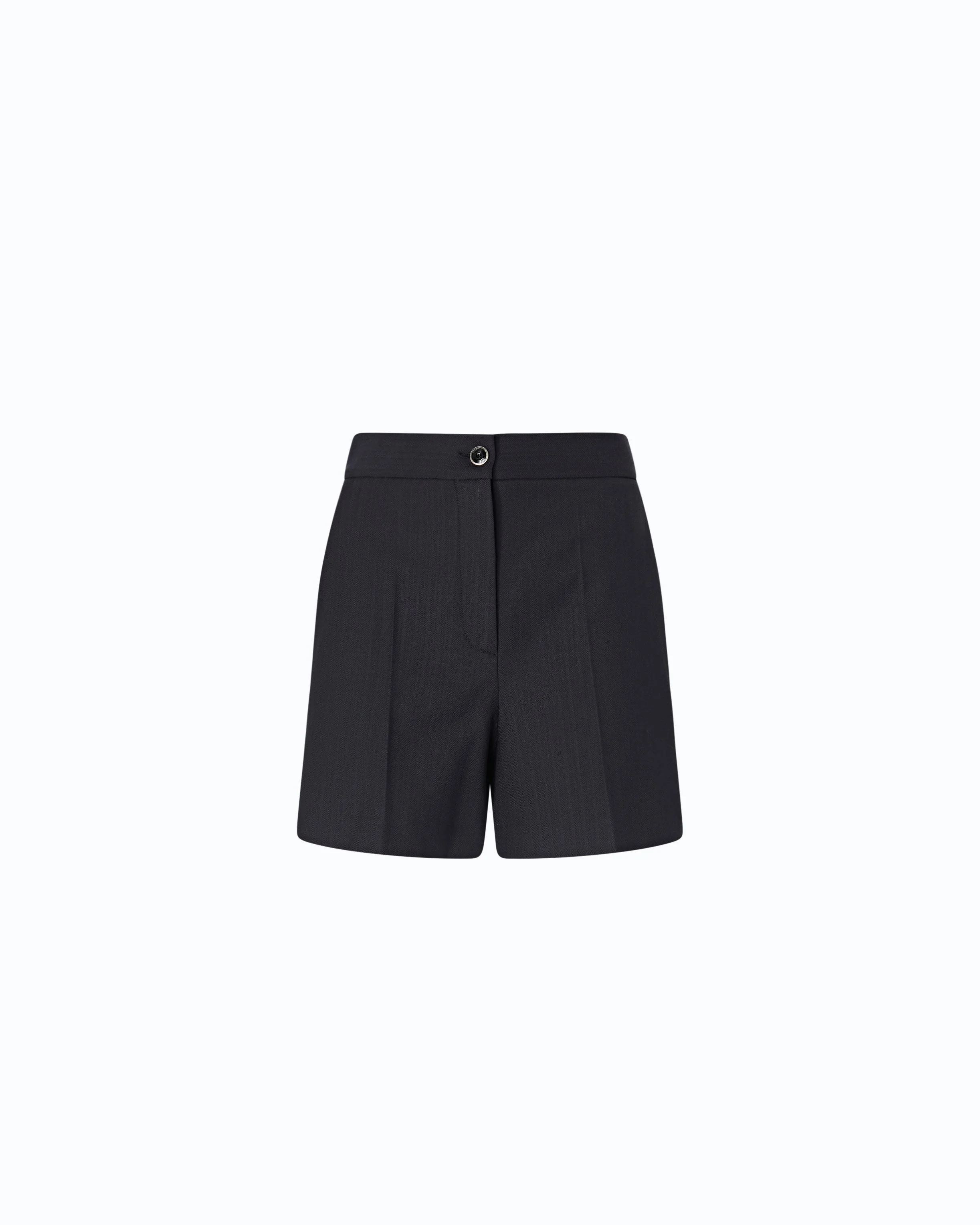 TAILORED SHORTS IN STRETCH WOOL-BLEND FABRIC - 1
