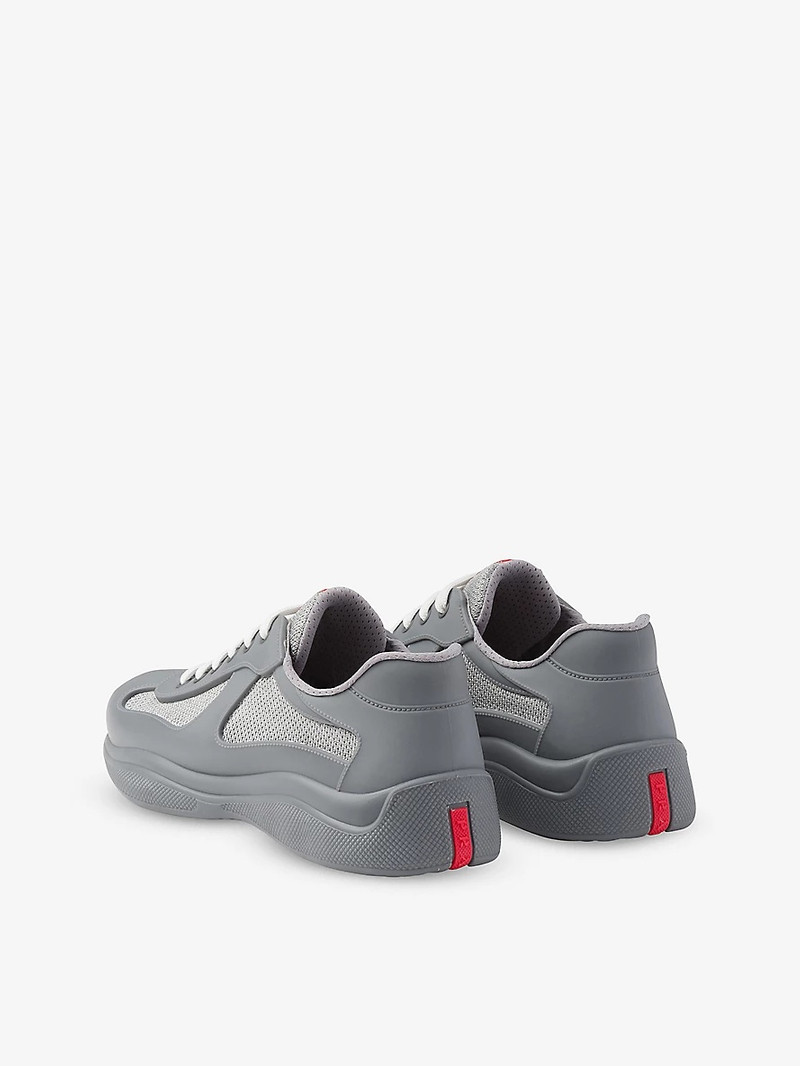 Prada America’s Cup Original leather and mesh trainers outlook