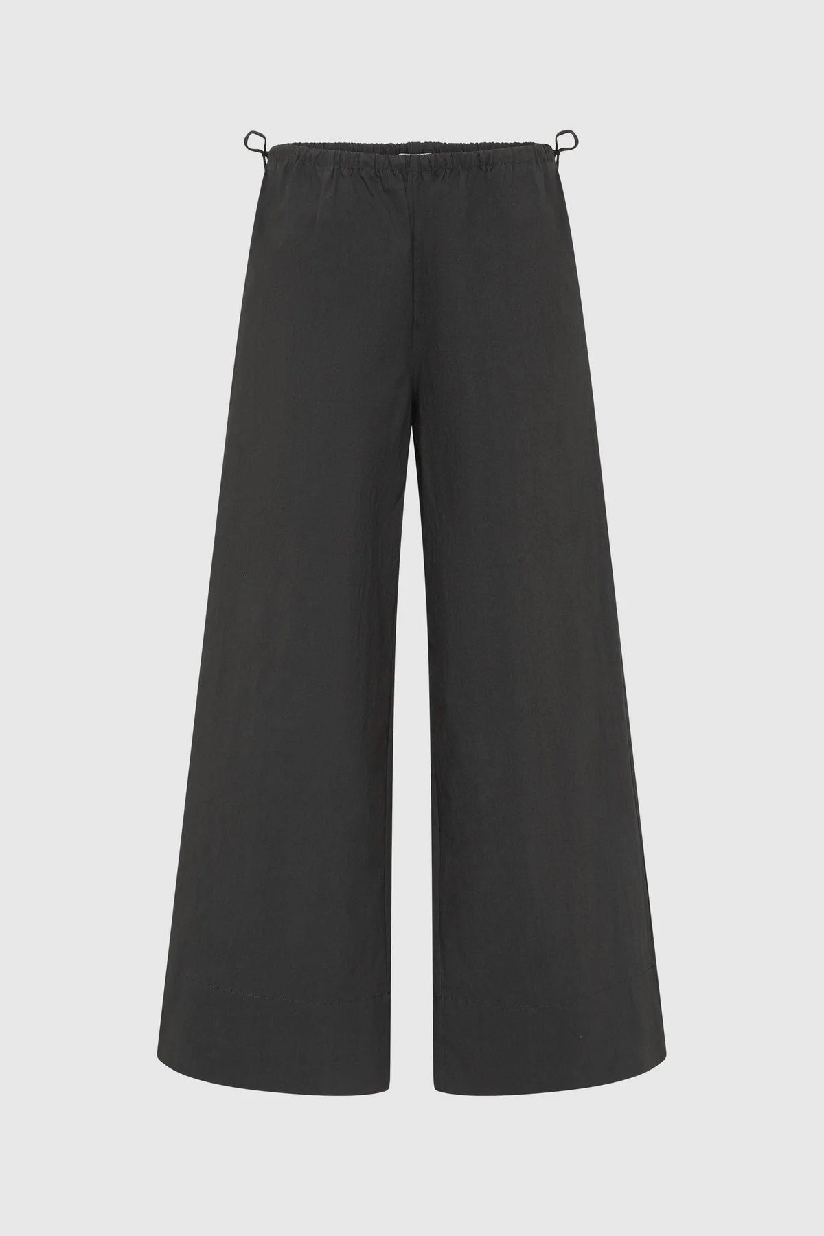 Technical Cotton Cropped Drawstring Pants - Iron Glaze - 1