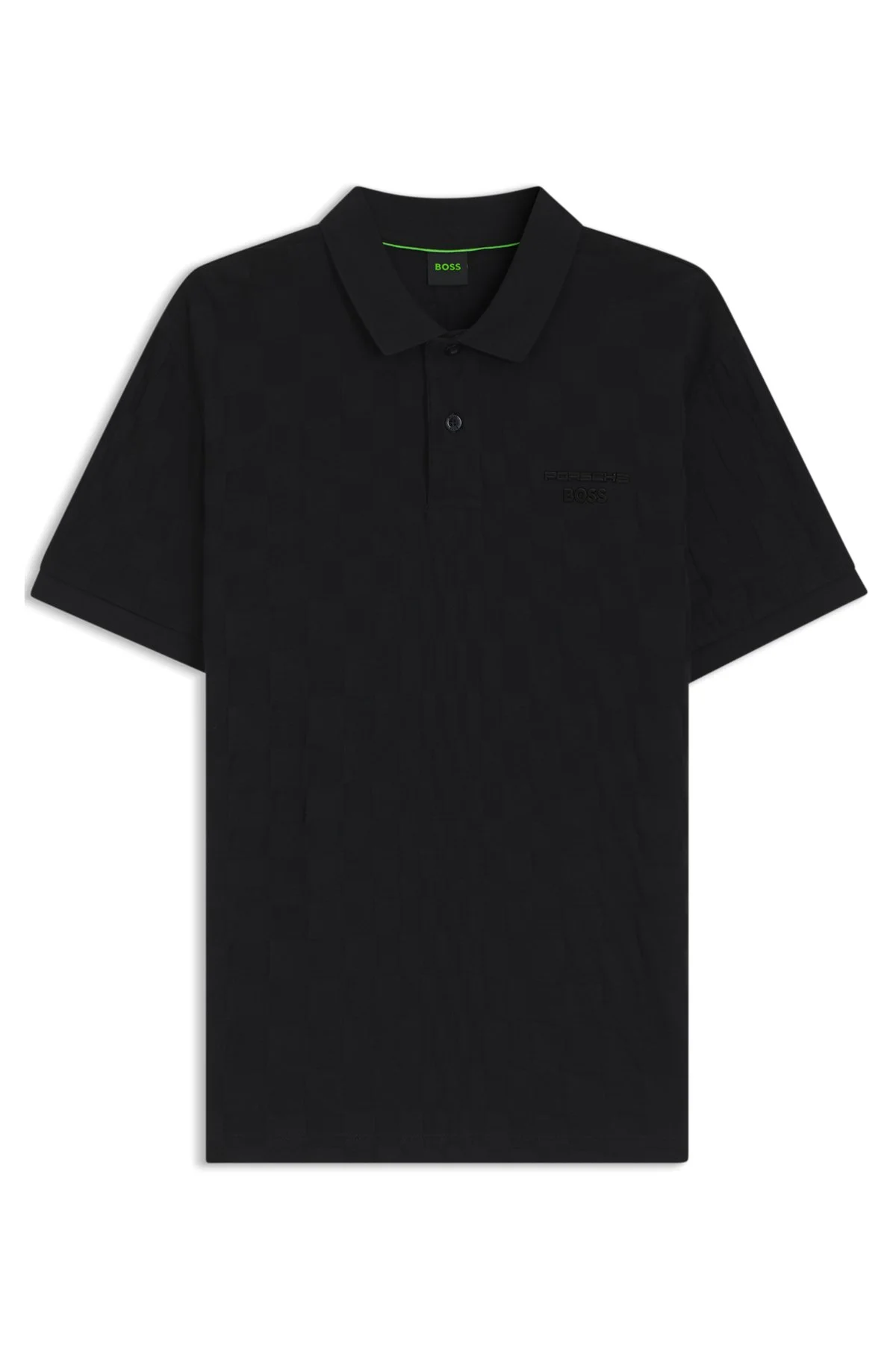 PORSCHE X BOSS POLO SHIRT IN JACQUARD-PATTERNED COTTON - 1