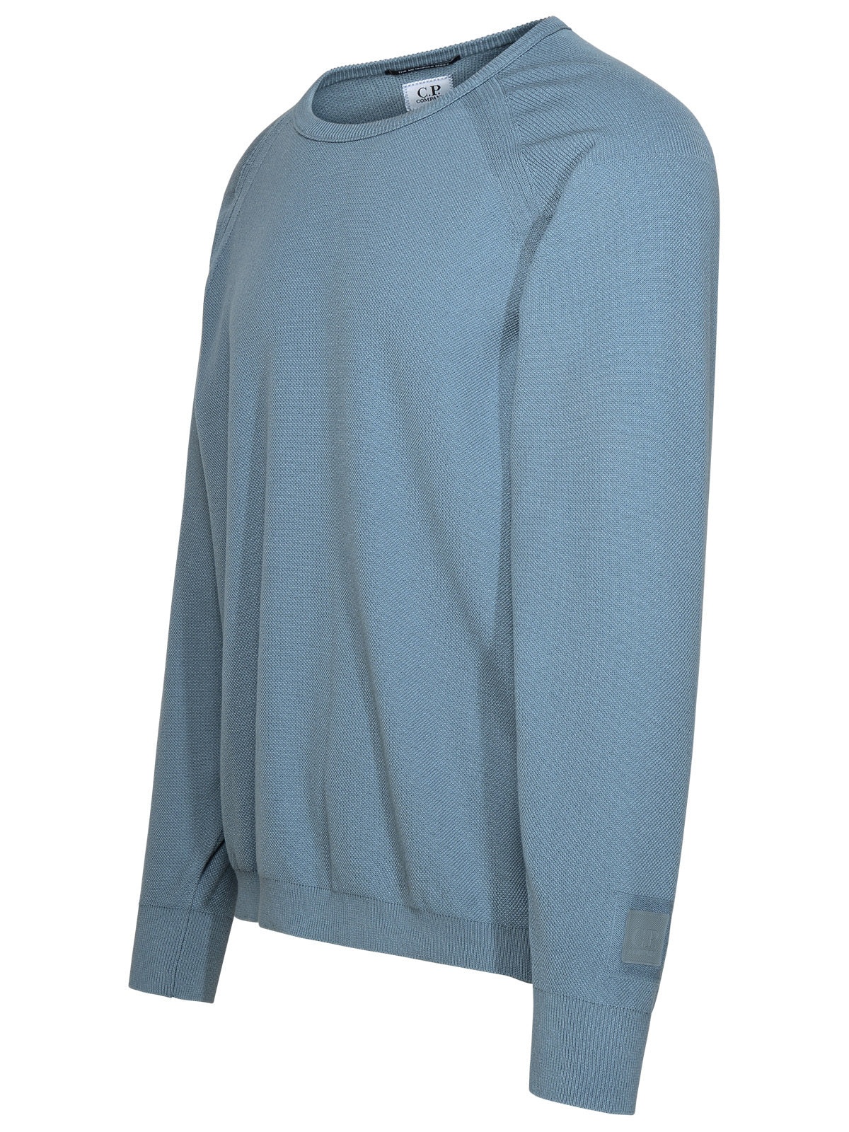 C.P. Company Man Petrol Blue Cotton Blend Sweater - 2