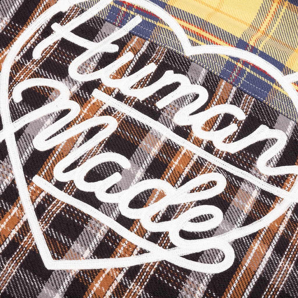 CRAZY CHECK L/S SHIRT - YELLOW - 3