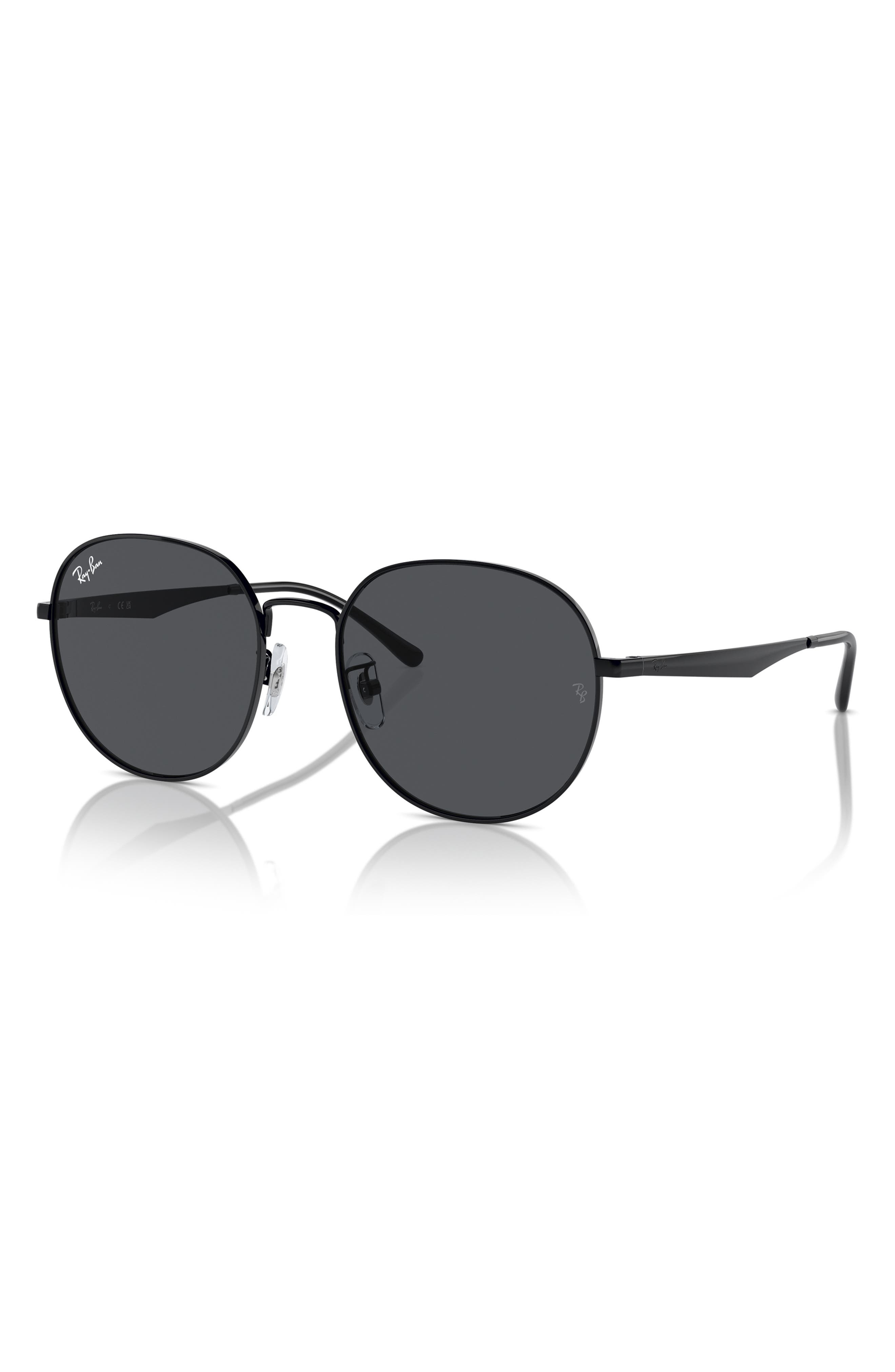Ray-Ban 57mm Round Phantos Sunglasses in Black at Nordstrom - 2