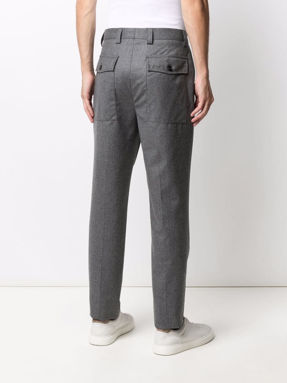 mid-rise slim trousers - 4