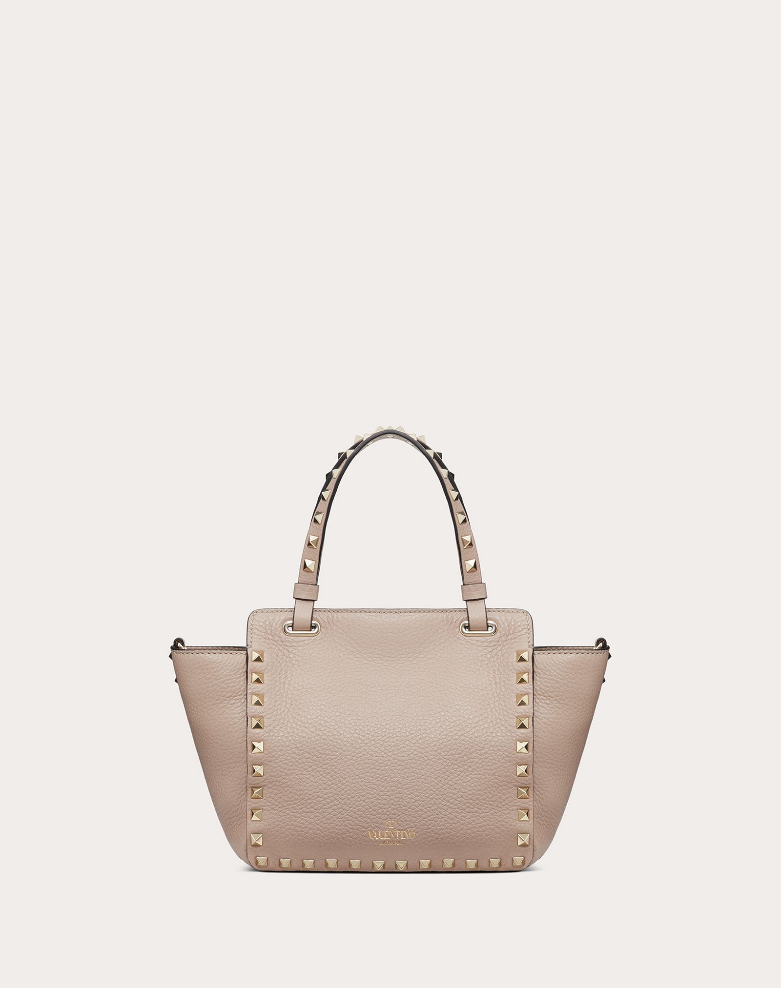 Mini Rockstud Grainy Calfskin Bag - 3